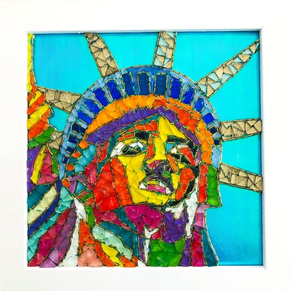Statue of Liberty Mosaic Wall Art